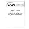 TENSAI TVR1400 Manual de Servicio